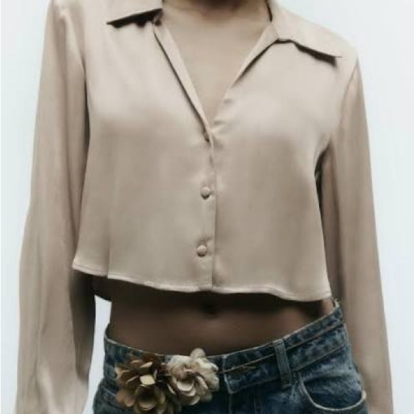 Zara Tops - NWT Zara Beige Women's Top